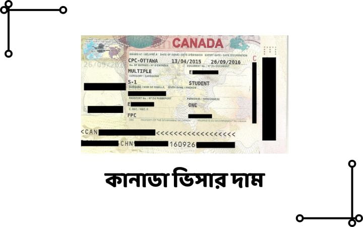 কানাডা ভিসার দাম