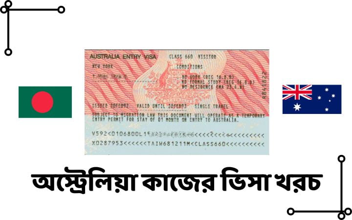 অস্ট্রেলিয়া কাজের ভিসা খরচ