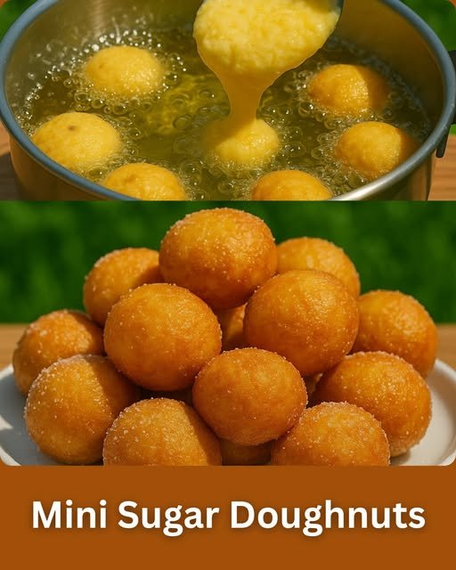 Mini Sugar Doughnuts Recipe