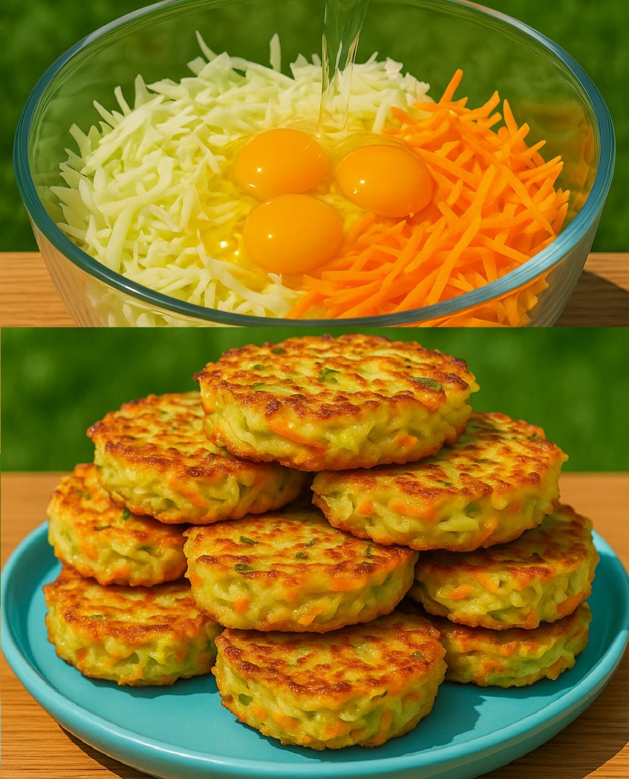 Crispy and Golden Cabbage Eggs Recipe