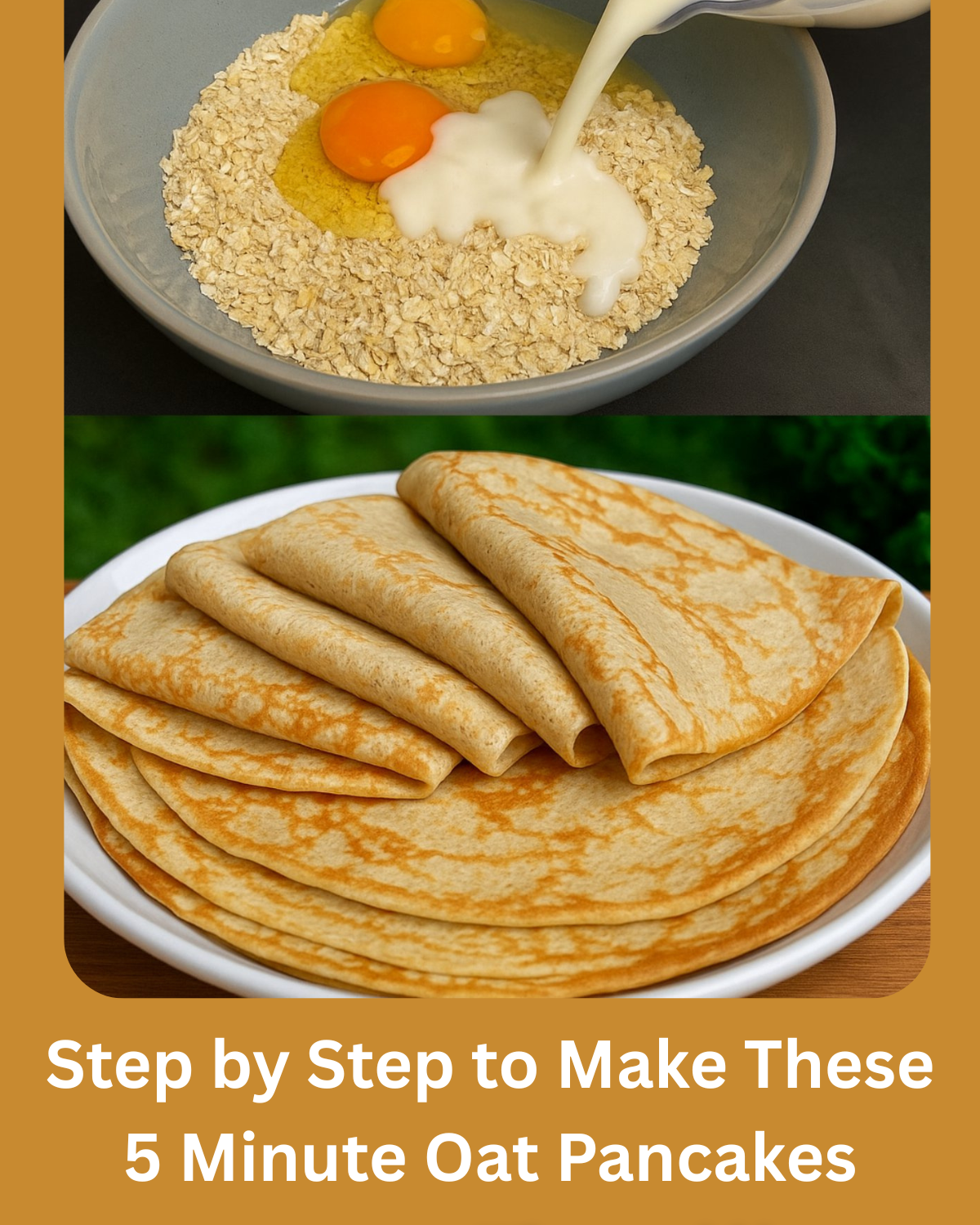 Healthy Oat Pancakes Recipe in 5 Minutes