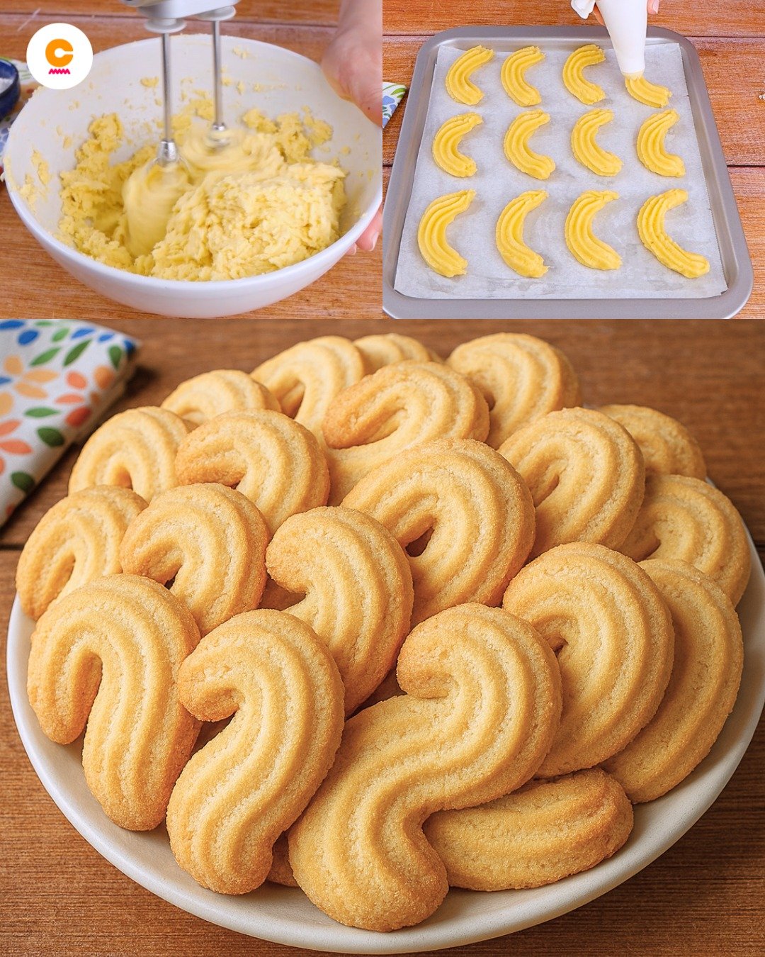 Homemade Krumiri Cookies (Italian Butter Cookies)