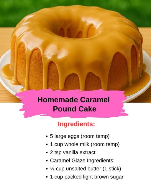 Homemade Caramel Pound Cake