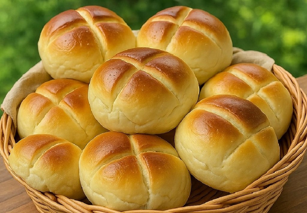 Easy 4 Ingredient Bread Rolls Recipe