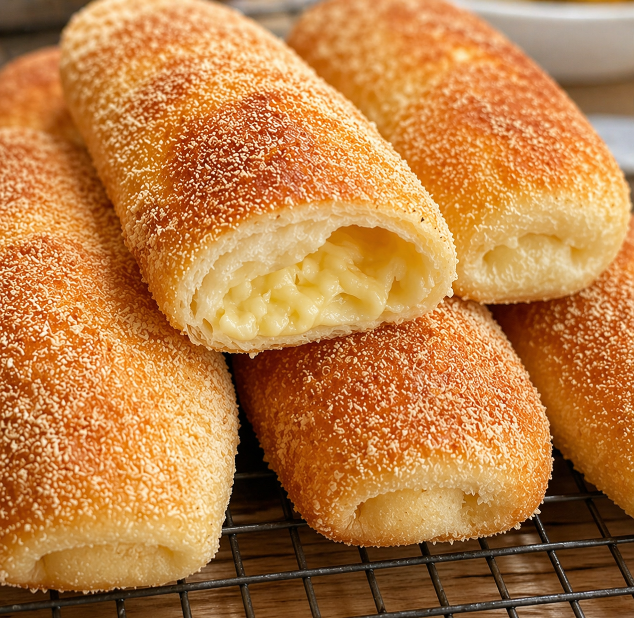 Cheese Bread (Soft, Sweet & Cheesy!)