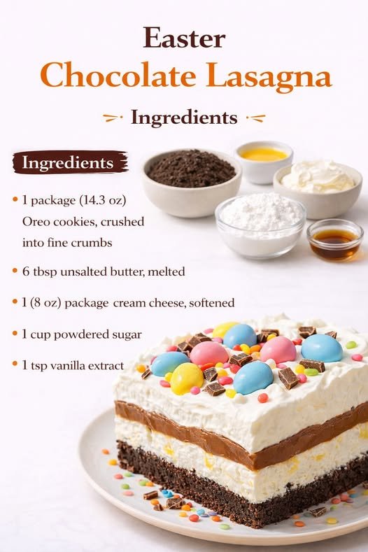 Easter Chocolate Lasagna
