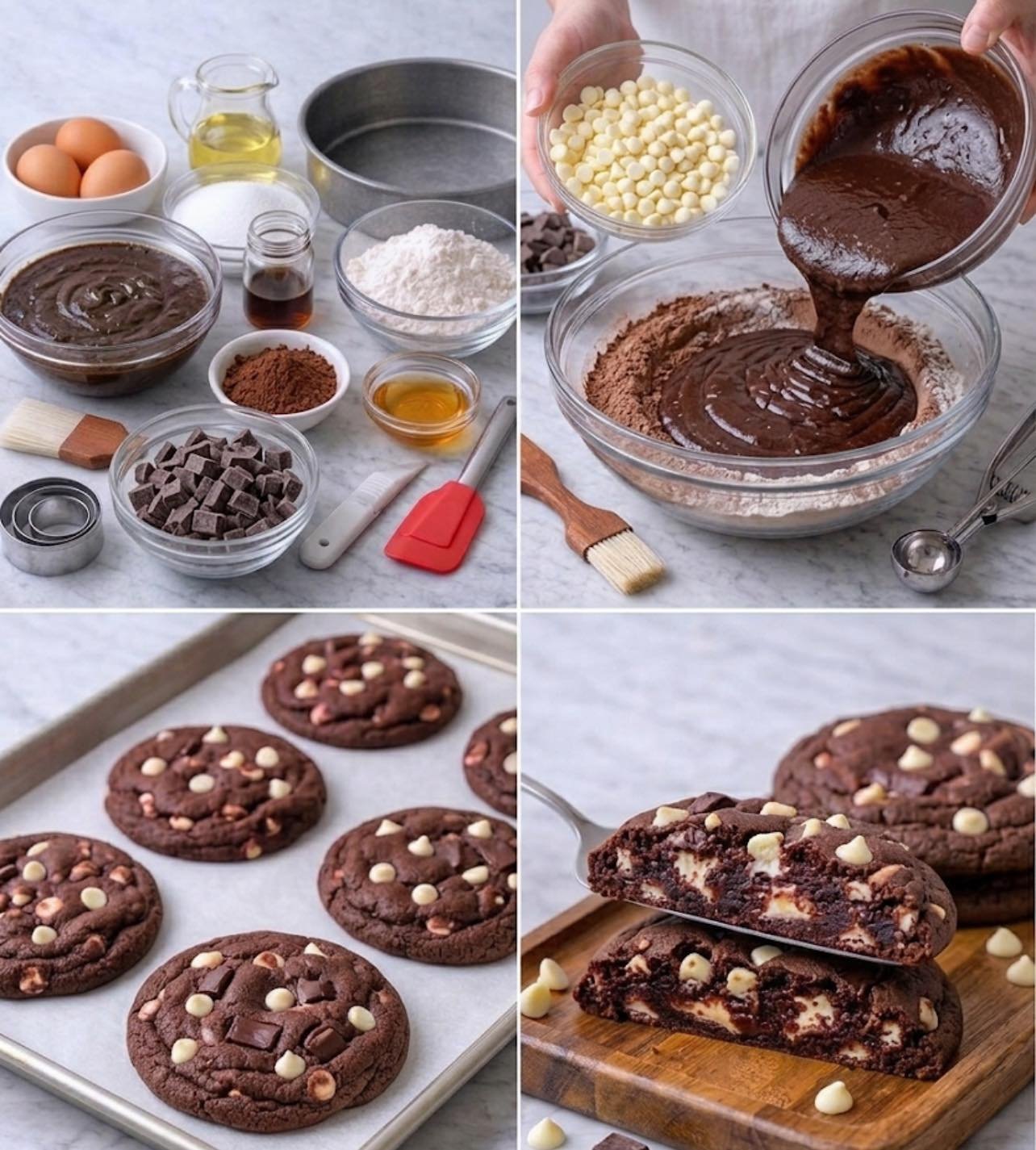Soft & Chewy Chocolate Cookies Recipe
