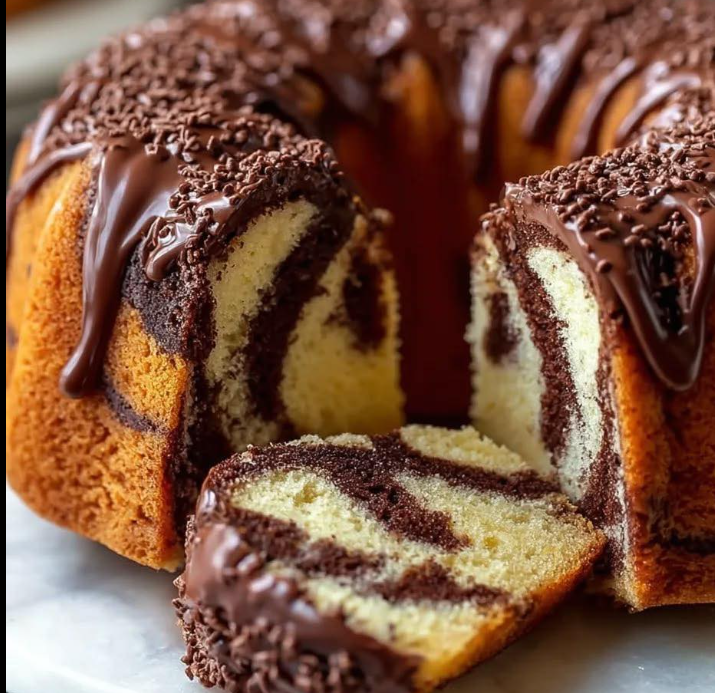 Chocolate Marble Butter Cake (Bundt Style) Recipe