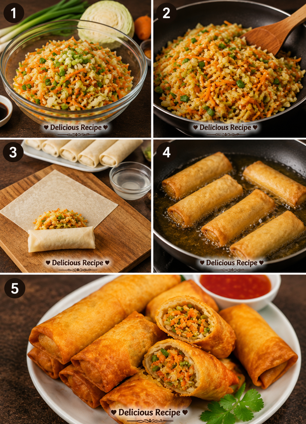 Chicken Spring Rolls Recipe 🥢🍗